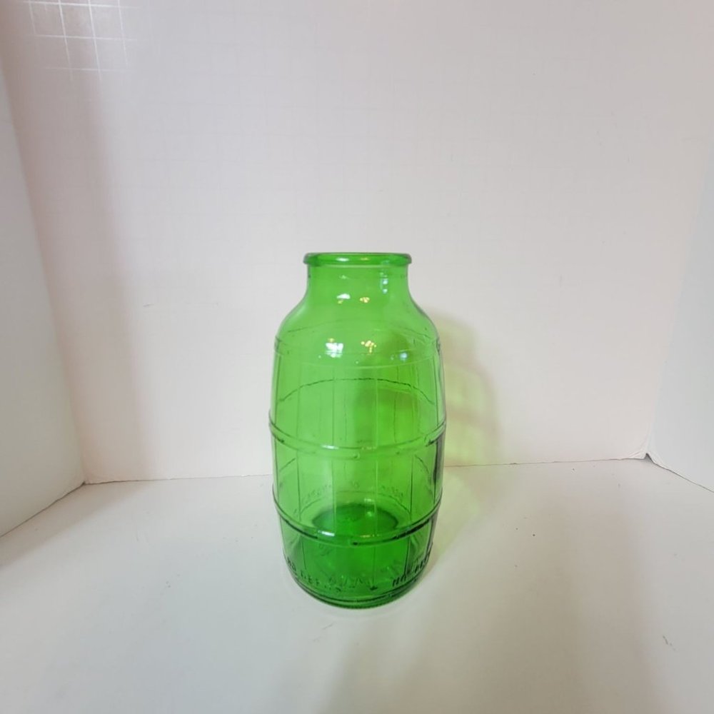 Vintage Mickey's Malt Green Liquor Barrel Bottle